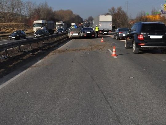 Wypadek na obwodnicy w Kowalach