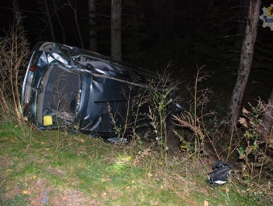 Wypadek na trasie Człuchów - Przechlewo, dwie osoby w szpitalu