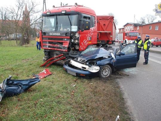 Wypadek na trasie Kwidzyn-Sztum