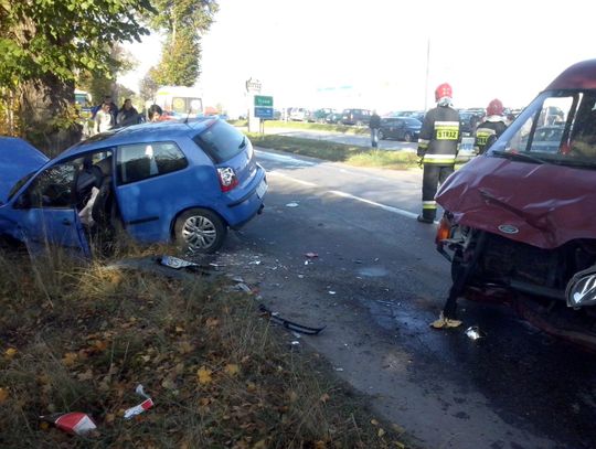 Wypadek na ul. Bałdowskiej. Dwie osoby ranne 