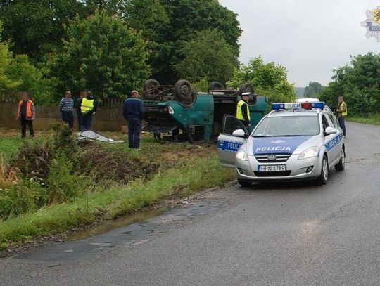 Wypadek samochodu dostawczego