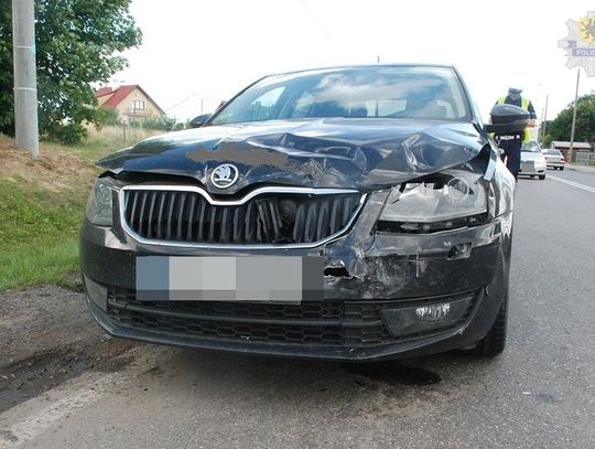 Wypadek w Kwidzynie.  31-latka z urazem kręgosłupa szyjnego została przewieziona do szpitala