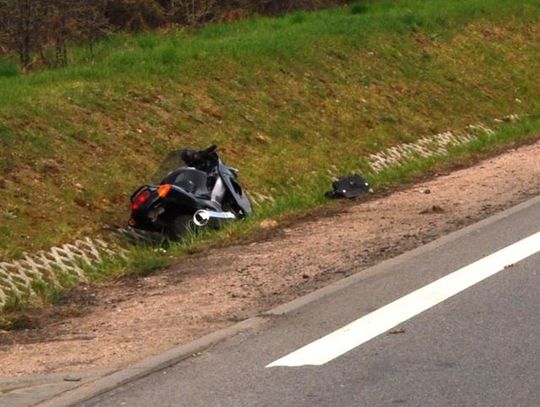 Wypadek w Łęgowie, dwie osoby ranne