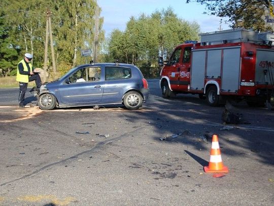 Wypadek w Małym Klinczu - ranne dwie pasażerki