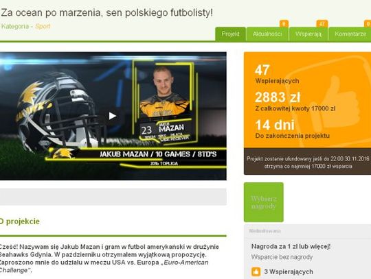 Wyślij gdyńskiego jastrzębia do Stanów