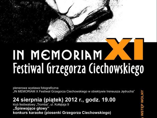 XI „In Memoriam” - Festiwal Grzegorza Ciechowskiego