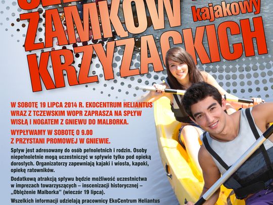 Z Gniewa do Malborka kajakiem