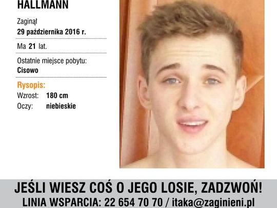 Zaginął Piotr Hallmann - może przemieszczać się w kierunku Gdańska