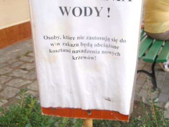 Zakaz wylewania wody na Manhattanie