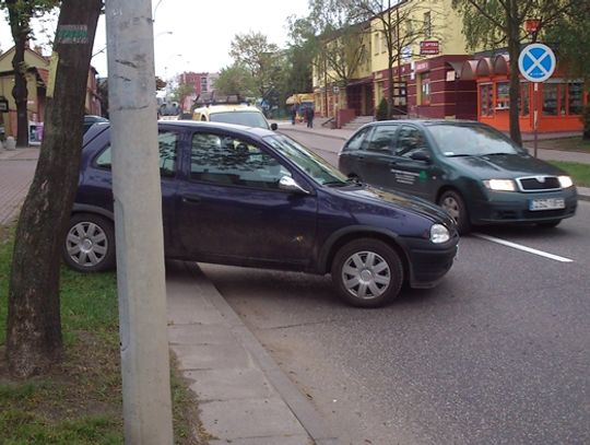 Zaparkował wprost... na ulicy 