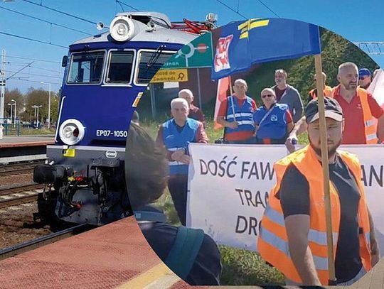 ZAPAŚĆ w kolejowym transporcie! Kolejarze wyszli na drogi!