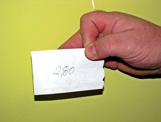 Zaskoczony pasażer: papierek zamiast biletu