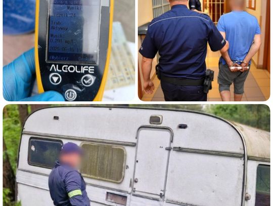 Zatrzymany 41-latek odpowie za jazdę pod prąd i pod wpływem alkoholu oraz serię kradzieży