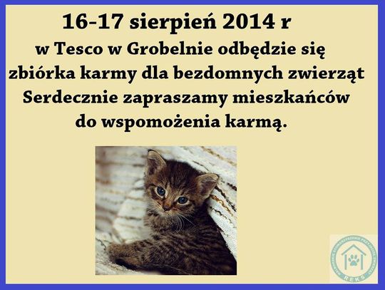 Zbiórka karmy dla "Reksa"