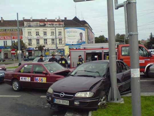 Zderzenie czterech samochodów na Hucisku