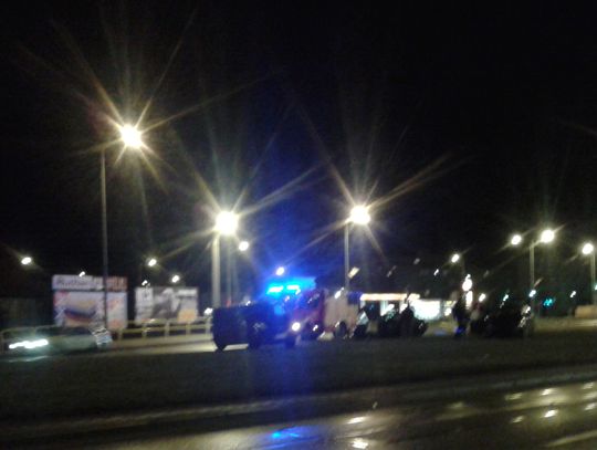 Zderzenie samochodów - rondo Jana Pawła II