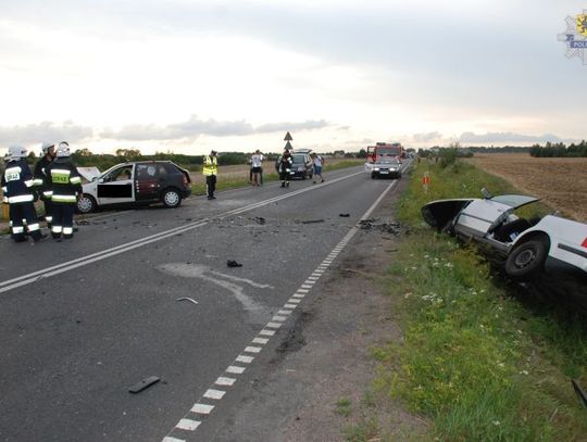 Zderzenie skody fabii z volkswagenem passatem