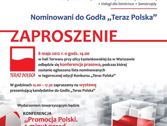 Zegary Pulsarowy i Wahadłowy nominowane do nagrody „Teraz Polska”!