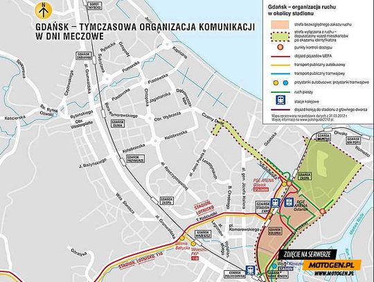 Zmiany w komunikacji w Gdańsku. Na EURO tramwajem i autobusem