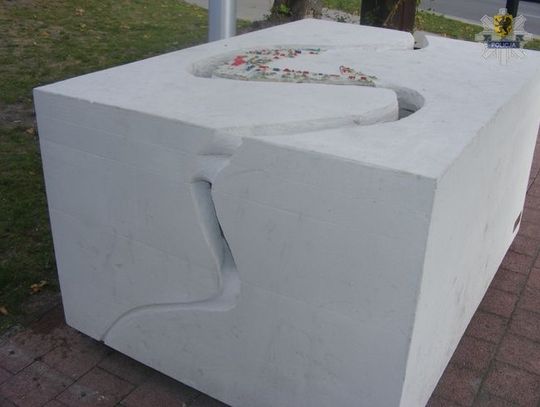 Zniszczona makieta - zatrzymano podejrzanego