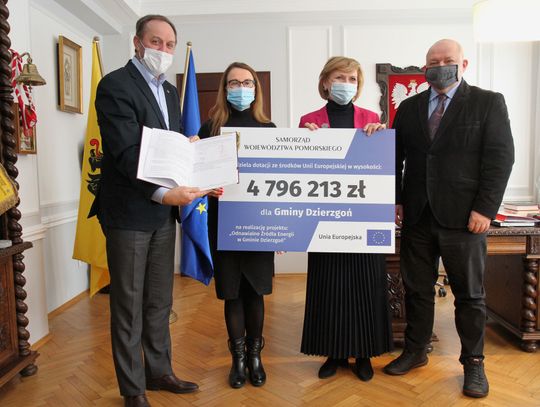 Żukowo i Dzierzgoń z unijnym dofinansowaniem. Ponad 8 mln zł na odnawialne źródła energii 