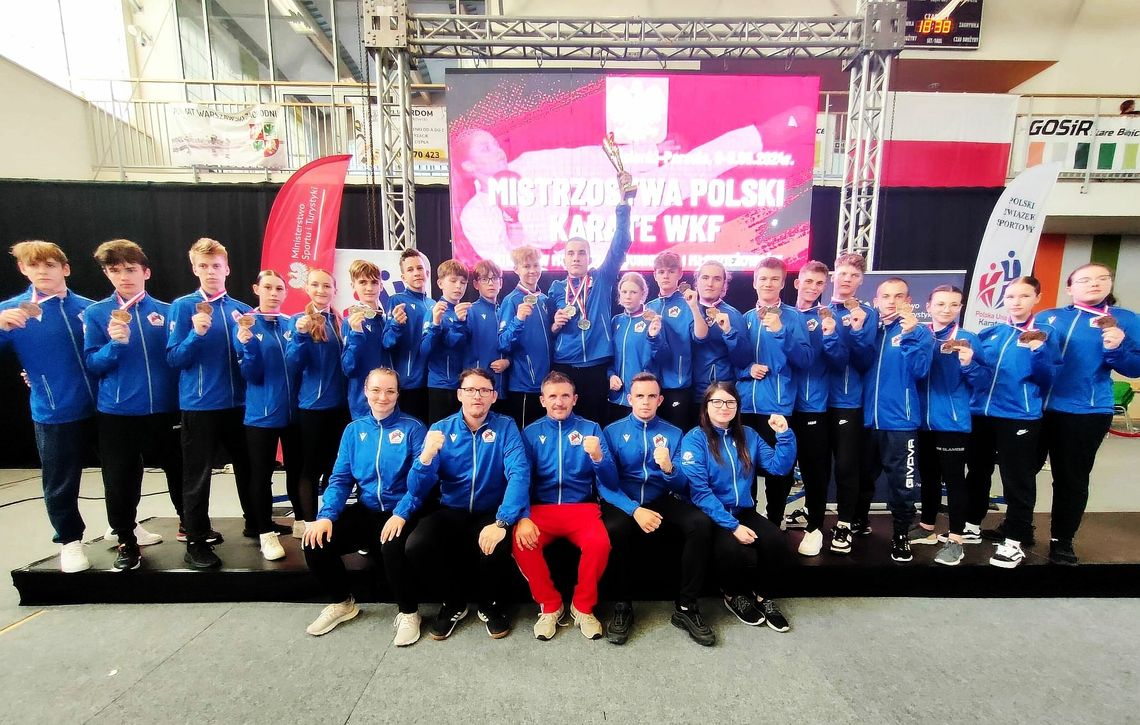 18 medalistów Mistrzostw Polski KARATE WKF 2024. Zawodnicy Karate Senshi Tczew z wysokimi notami!