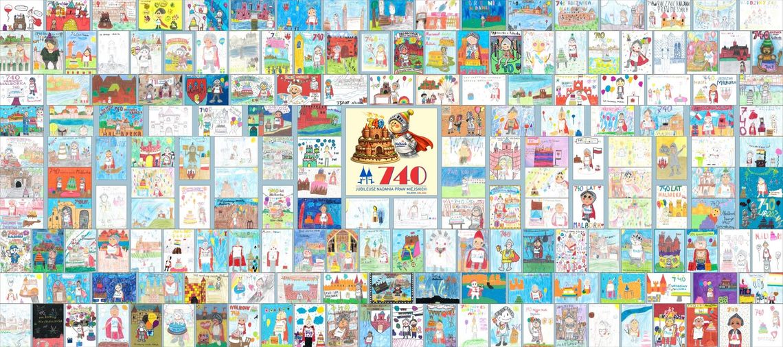 181 prac zgłoszono do konkursu - „Marianek świętuje 740. rocznicę urodzin miasta Malborka”