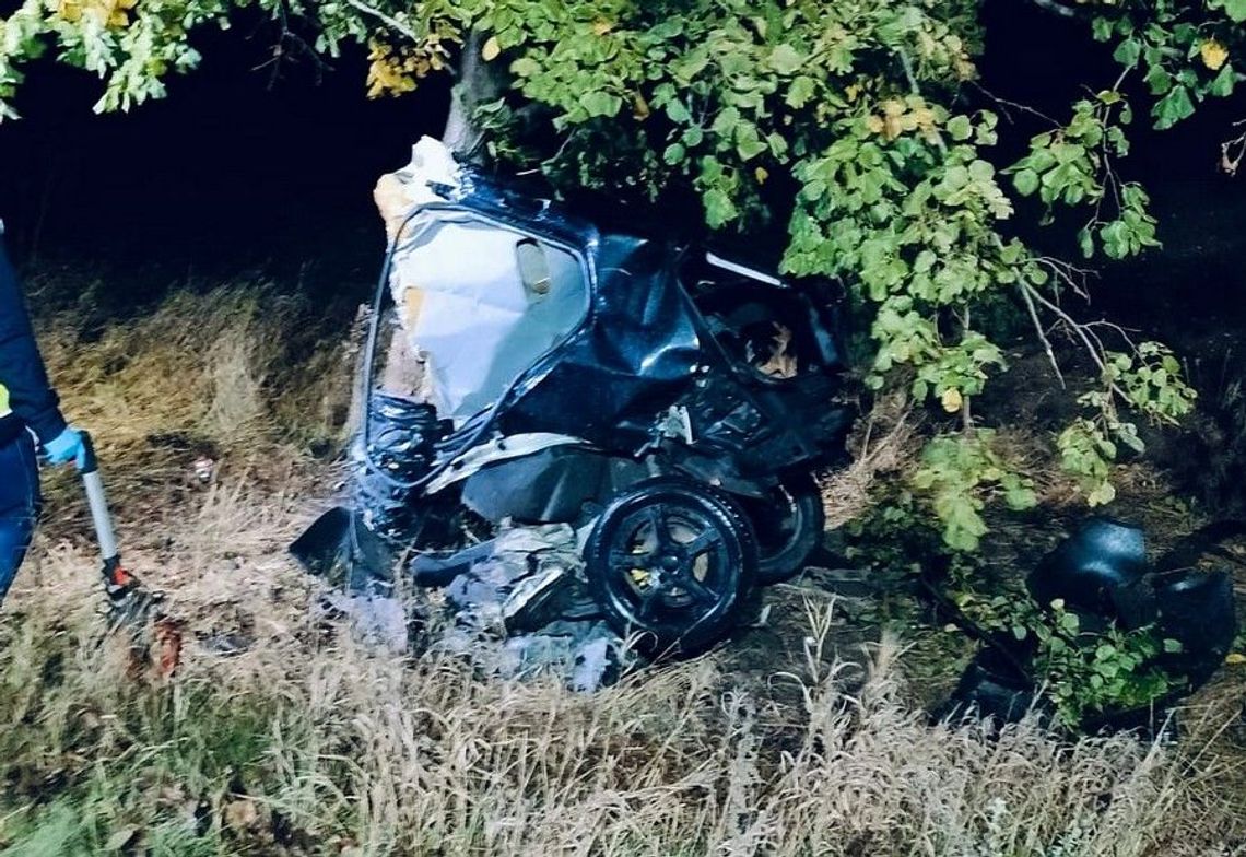 19-latek zginął w tragicznym wypadku drogowym w powiecie starogardzkim