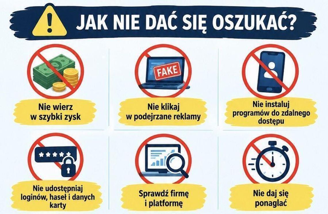 22,5 tys. zł przepadło. Tczewscy policjanci ostrzegają przed fałszywymi inwestycjami 22,5 tys. zł przepadło. Tczewscy policjanci ostrzegają przed fałszywymi inwestycjami