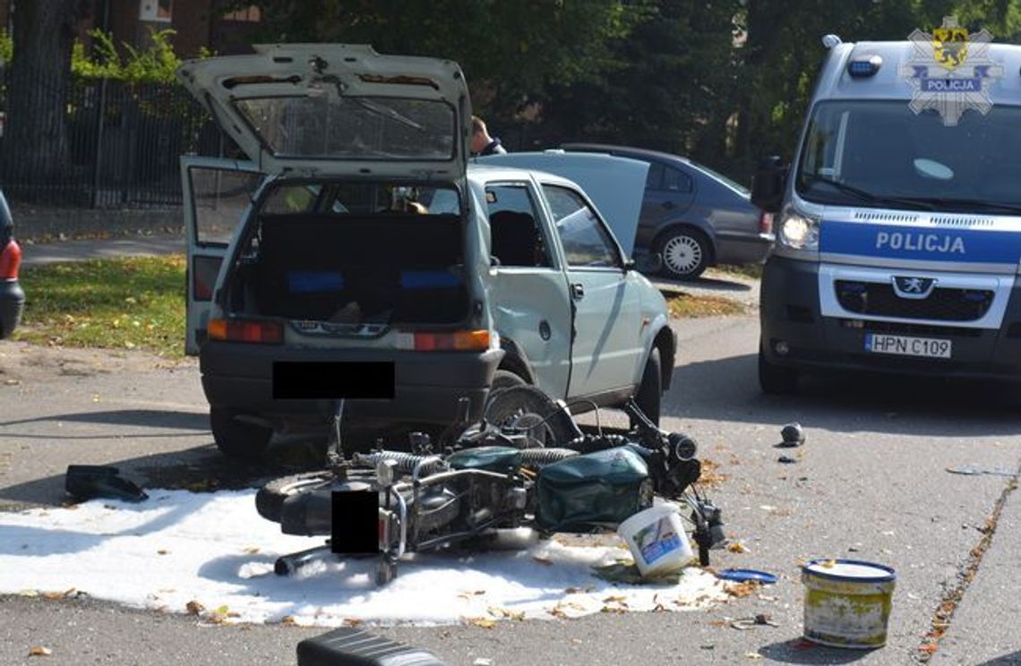 22 – letni motocyklista ciężko ranny w wypadku