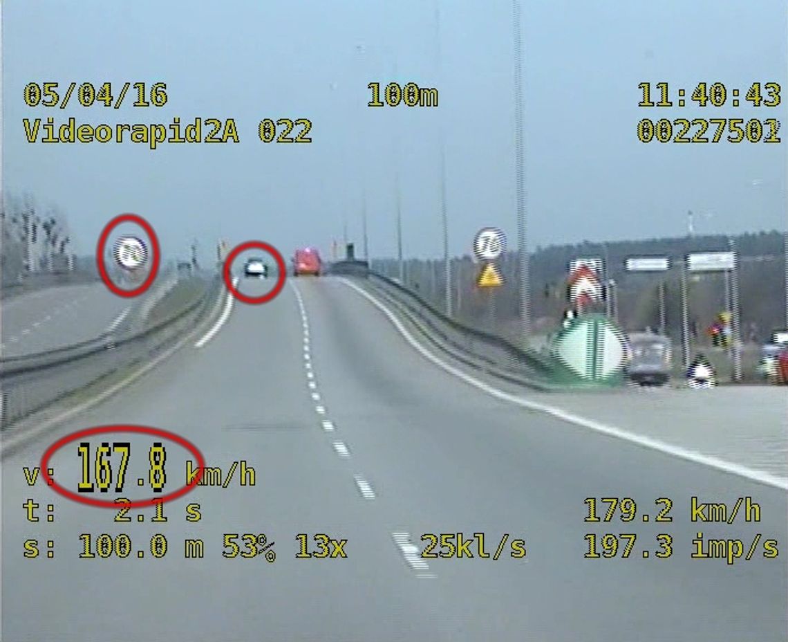 29-latek jechał 167 km/h na terenie zabudowanym