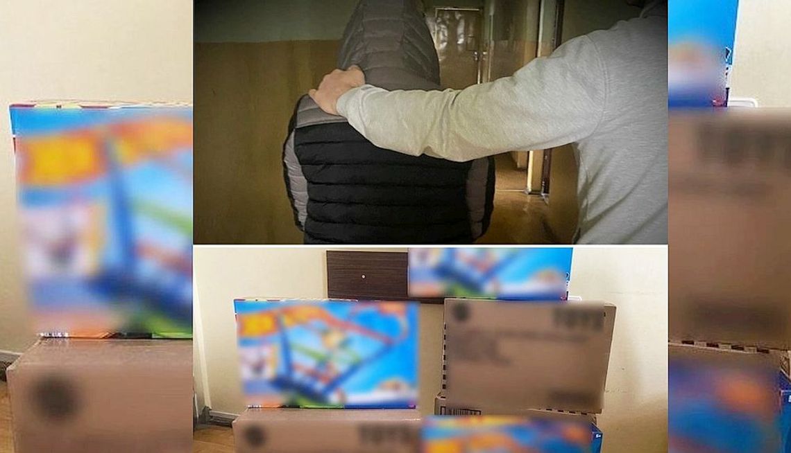 39-latek ukradł z wagonu pociągu 29 kartonów z zabawkami!