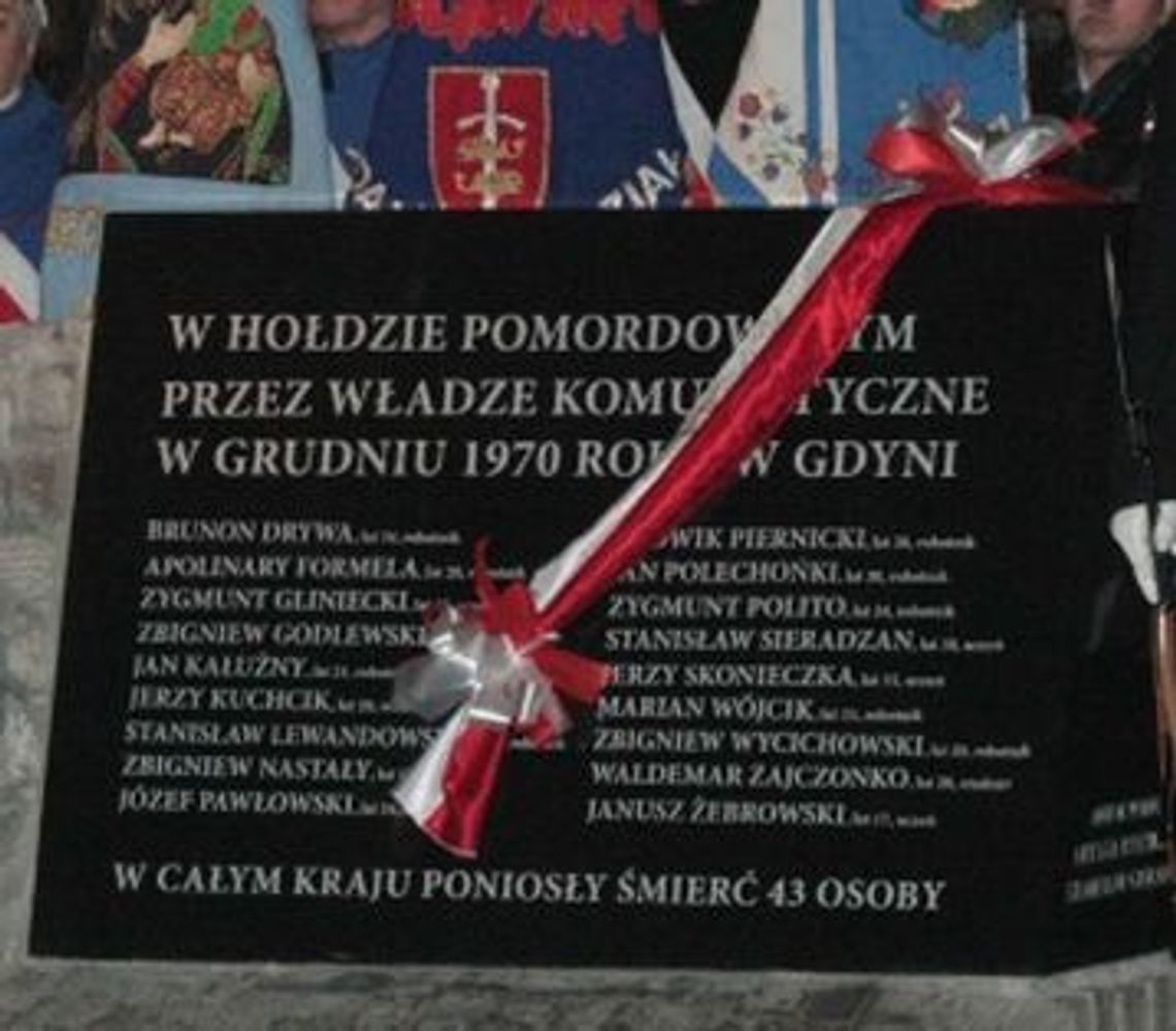 45-rocznica zbrodni bez kary. Obchody Czarnego Czwartku w Gdyni 45-rocznica zbrodni bez kary. Obchody Czarnego Czwartku w Gdyni