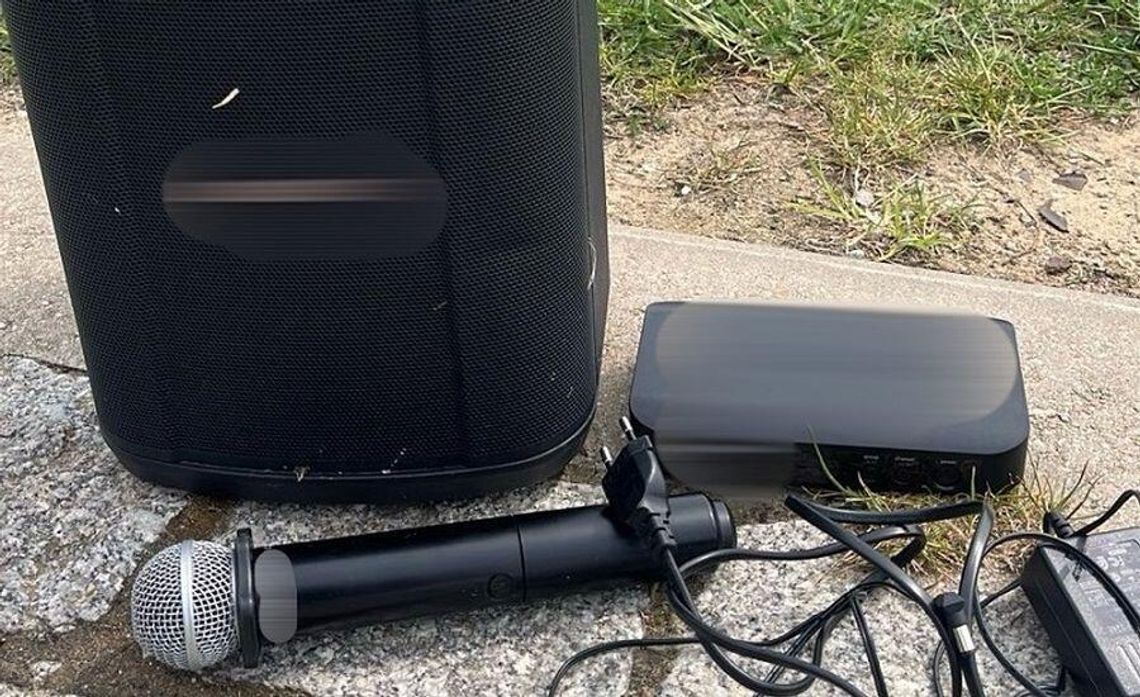 50-latek ukradł głośnik i mikrofony. Mienie jednak odzyskano, a sprawca poniesie konsekwencje 50-latek ukradł głośnik i mikrofony. Mienie jednak odzyskano, a sprawca poniesie konsekwencje