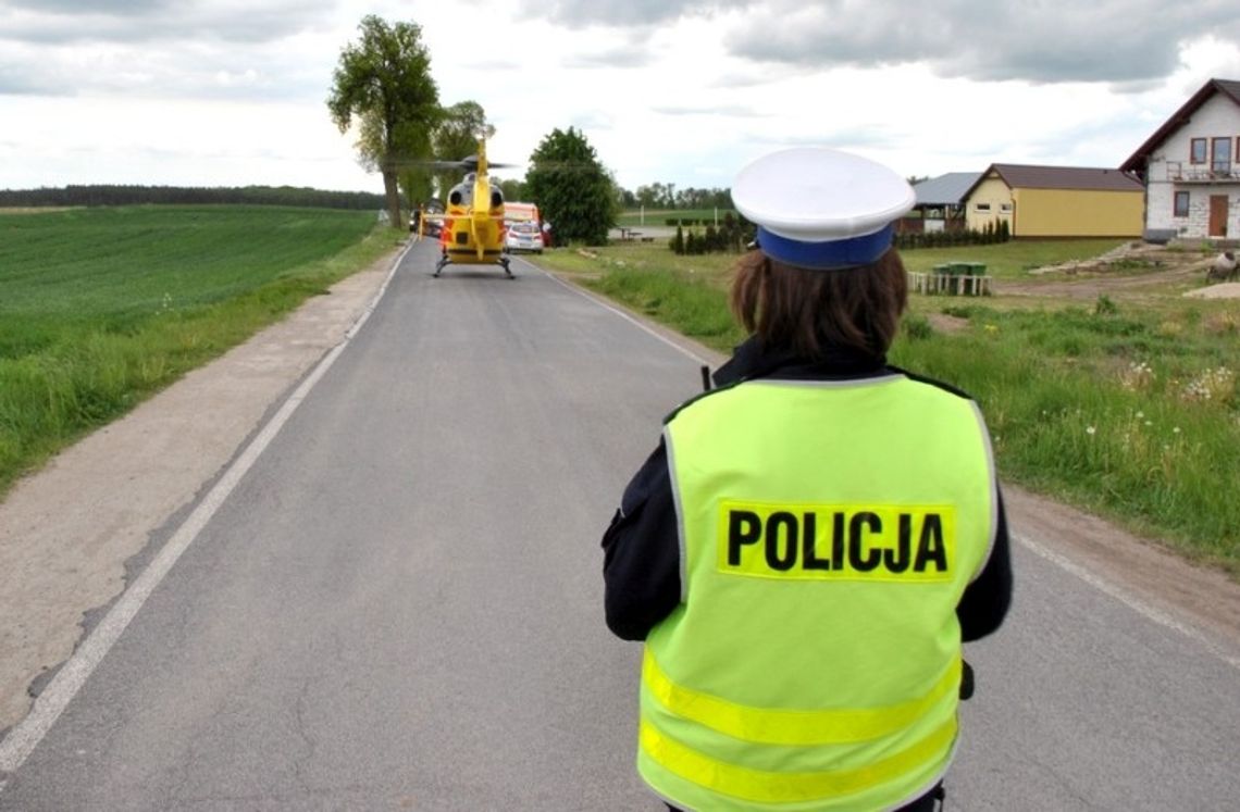 8-latek wjechał rowerem pod samochód! Chłopiec został zabrany helikopterem do szpitala