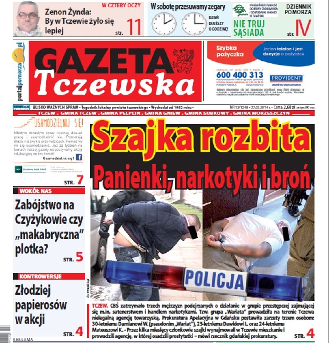 Agencja towarzyska, narkotyki i broń. Szajka rozbita. Czytaj w GT