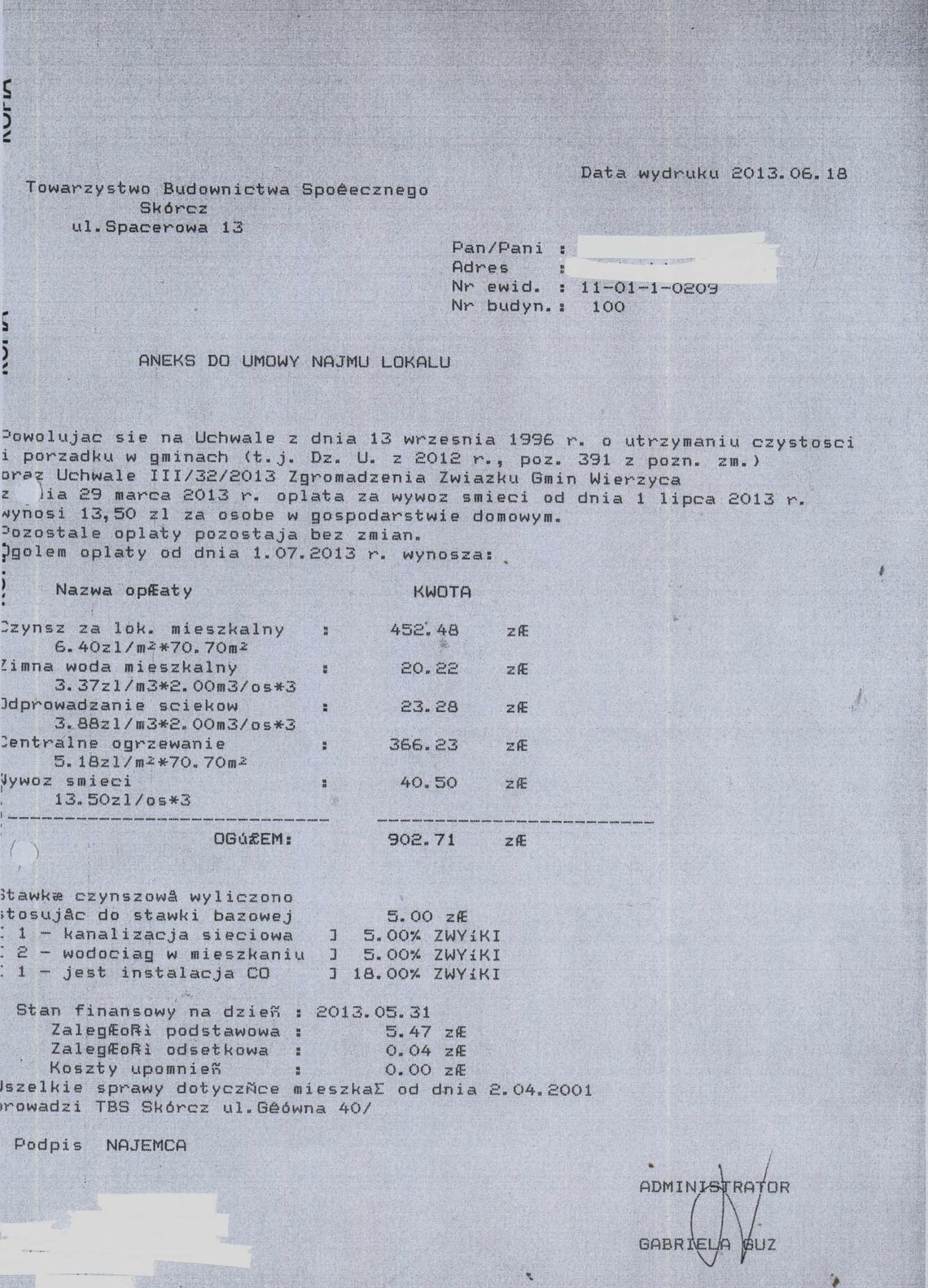 Apartamentowe opłaty 