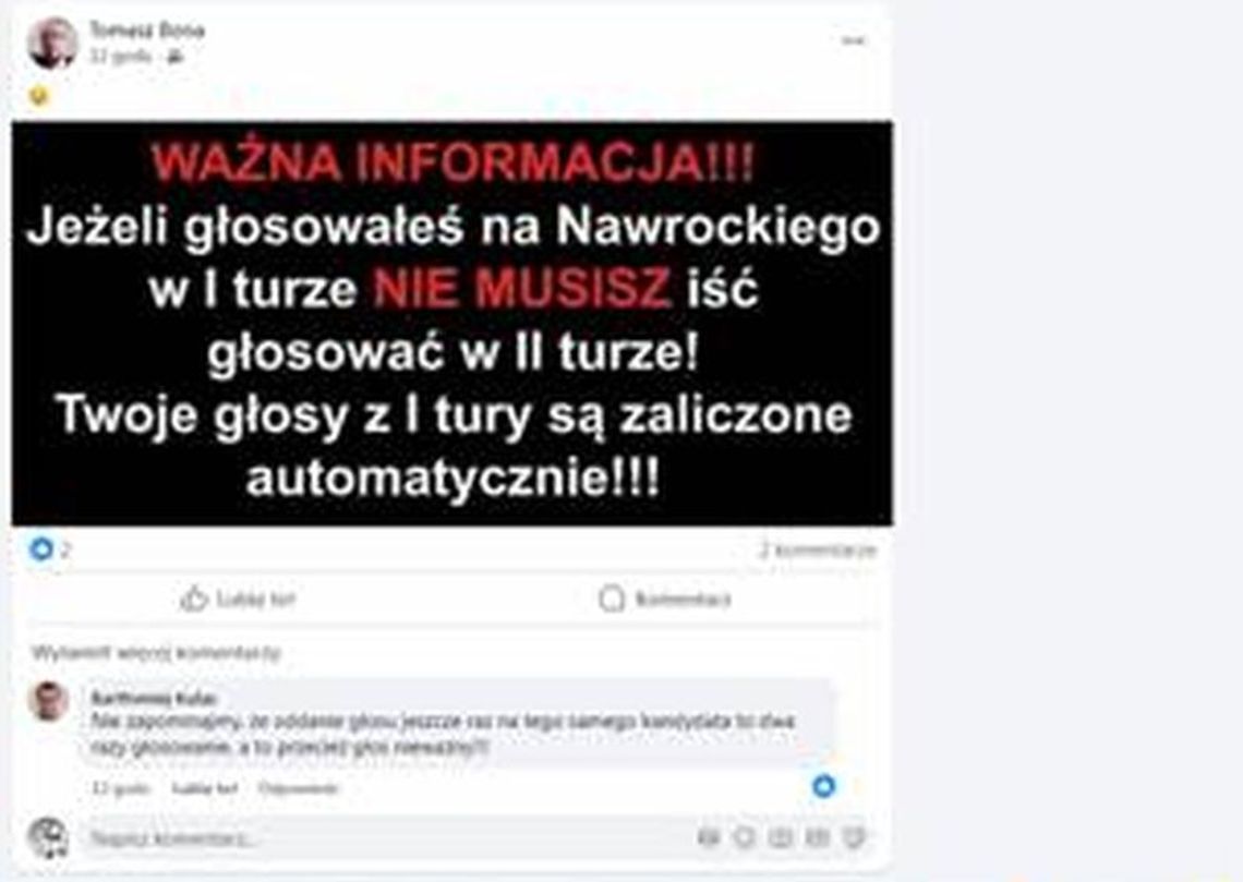 Apelujemy o rozsądek i uwagę, by nie paść ofiarą manipulacji