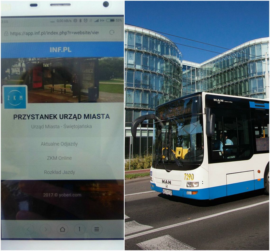 Autobus sam Cię powiadomi, kiedy przyjedzie 