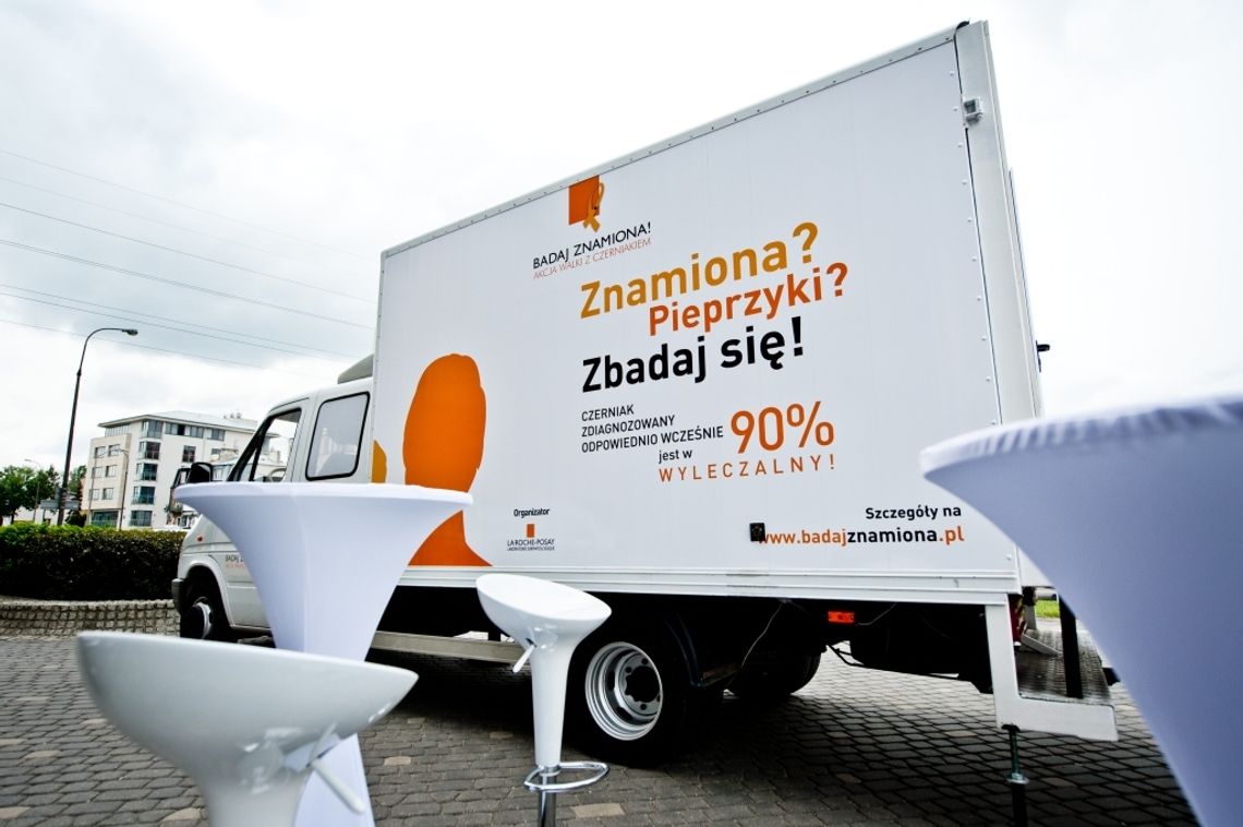 „Badaj znamiona!&quot;  Bezpłatne badania w mobilnym gabinecie dermatologicznym 