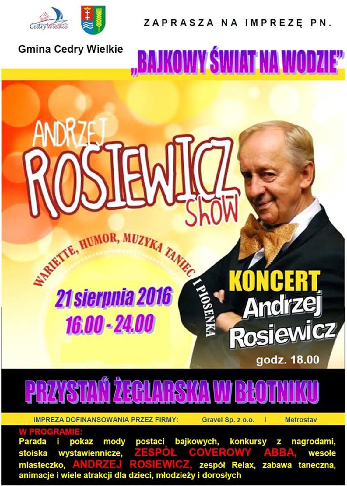 Bajkowy świat na wodzie na przystani w Błotniku Bajkowy świat na wodzie na przystani w Błotniku