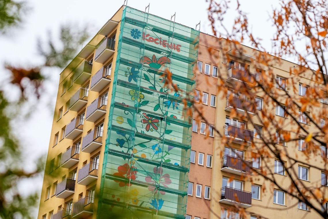 Bedzie mural z haftem kociewskim na jednym z najwyższych budynkach Tczewa Bedzie mural z haftem kociewskim na jednym z najwyższych budynkach Tczewa
