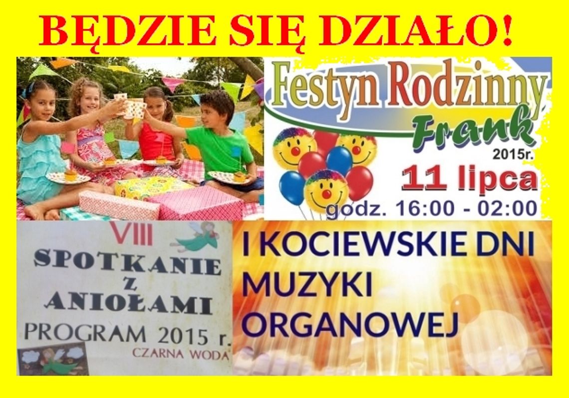 Będzie się działo! Sprawdź program wydarzeń na najbliższy tydzień Będzie się działo! Sprawdź program wydarzeń na najbliższy tydzień
