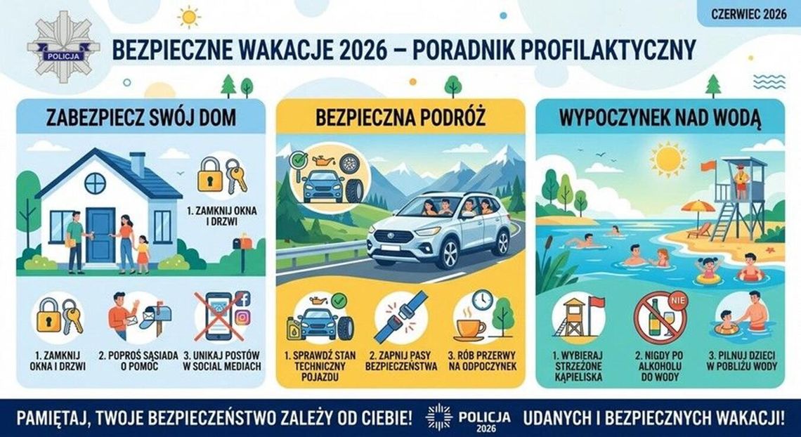 Bezpieczne wakacje 2026. Jak przygotować się do letniego wyjazdu? Bezpieczne wakacje 2026. Jak przygotować się do letniego wyjazdu?