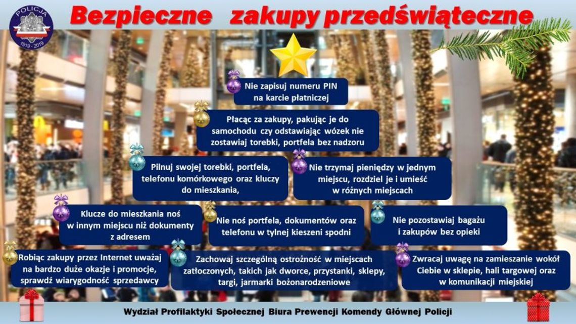 Bezpieczne zakupy przedświąteczne Bezpieczne zakupy przedświąteczne