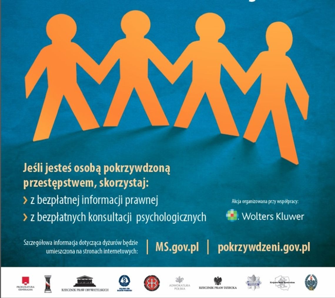 Bezpłatne porady prawne w ramach Tygodnia Pomocy Ofiarom Przestępstw