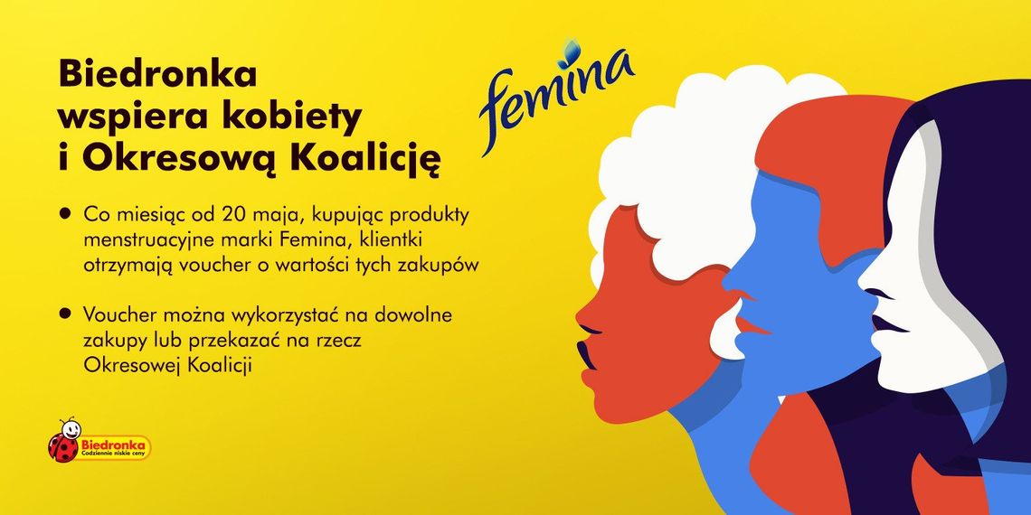 Biedronka wspiera kobiety i Okresową Koalicję Biedronka wspiera kobiety i Okresową Koalicję