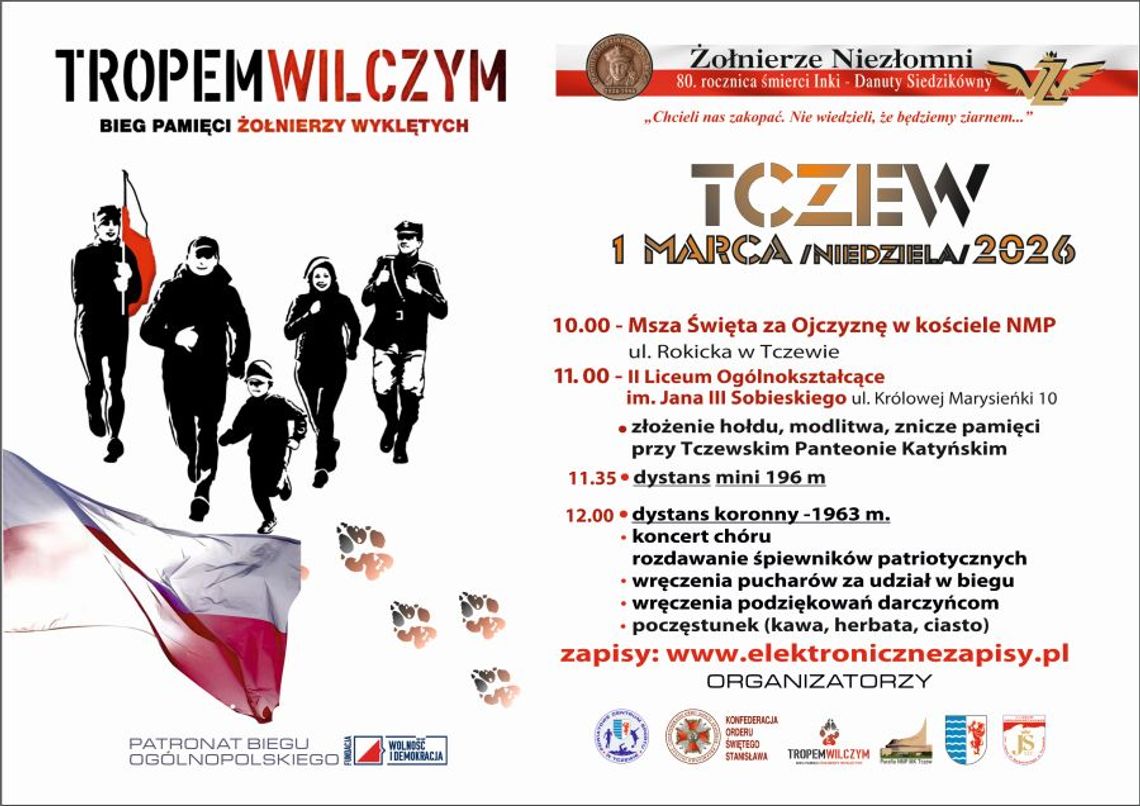 Biegacze kolejny raz upamiętnią „Wyklętych”. Tym razem bieg główny poświęcono „Ince” Biegacze kolejny raz upamiętnią „Wyklętych”. Tym razem bieg główny poświęcono „Ince”