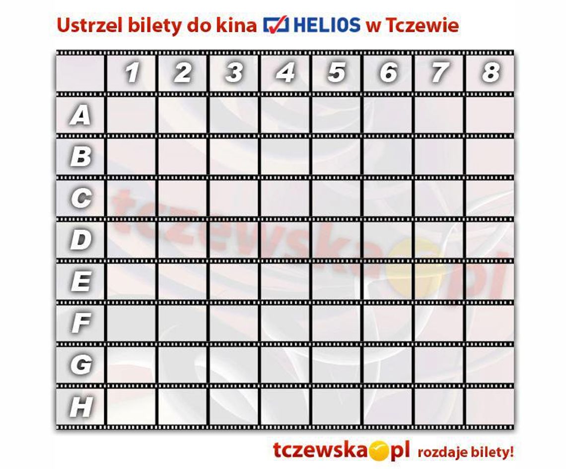 Bilety do kina Helios ustrzelone!