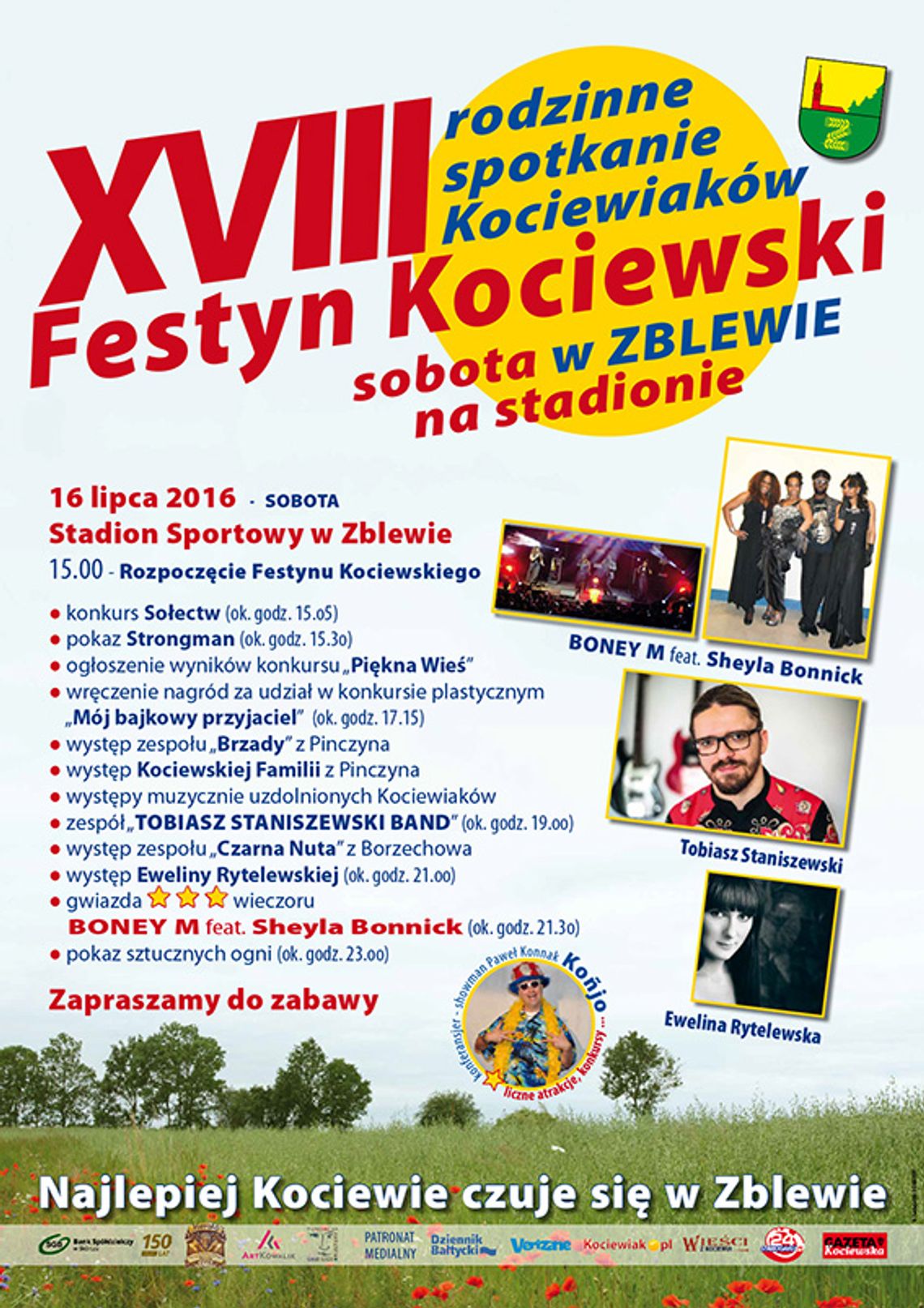 Boney M. zagra na wielkim Festynie Kociewskim w Zblewie! Boney M. zagra na wielkim Festynie Kociewskim w Zblewie!